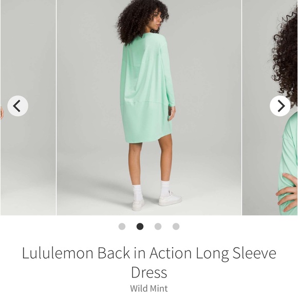 🆕 Lululemon 🍋 Back in Action Long Sleeve Dress - Picture 2 of 10
